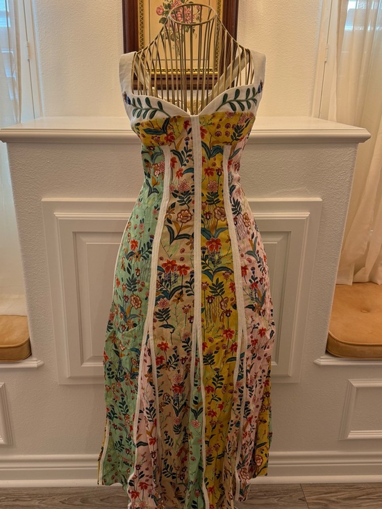 Christian Lacroix Dresses & Skirts - Viral Christian Lacroix Multicolor Floral Maxi Dress in Yellow, Green & Pink